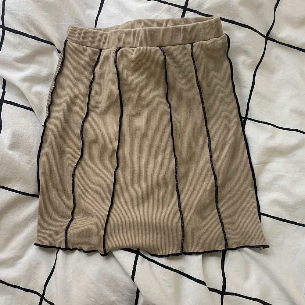 Princess polly ribbed mini skirt